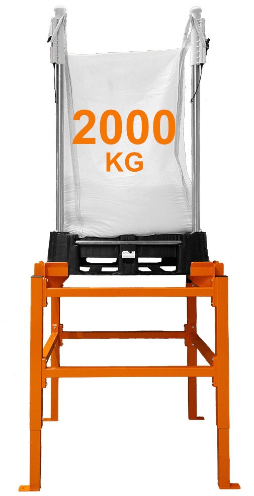 Heavy-duty Big Bag Discharge Frame – Height adjustable 88-158cm