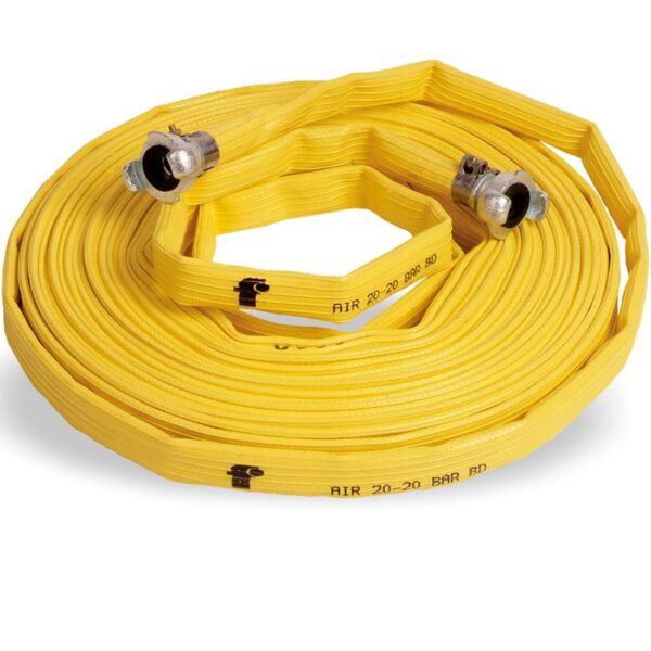 Tector 6912 AIR 20 Compressed air flat hose with couplings 19mm/20m