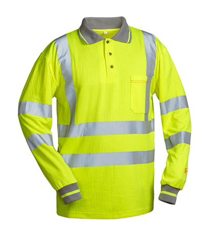 SAFESTYLE® 22674 LUCA High visibility long arms Polo-Shirt
