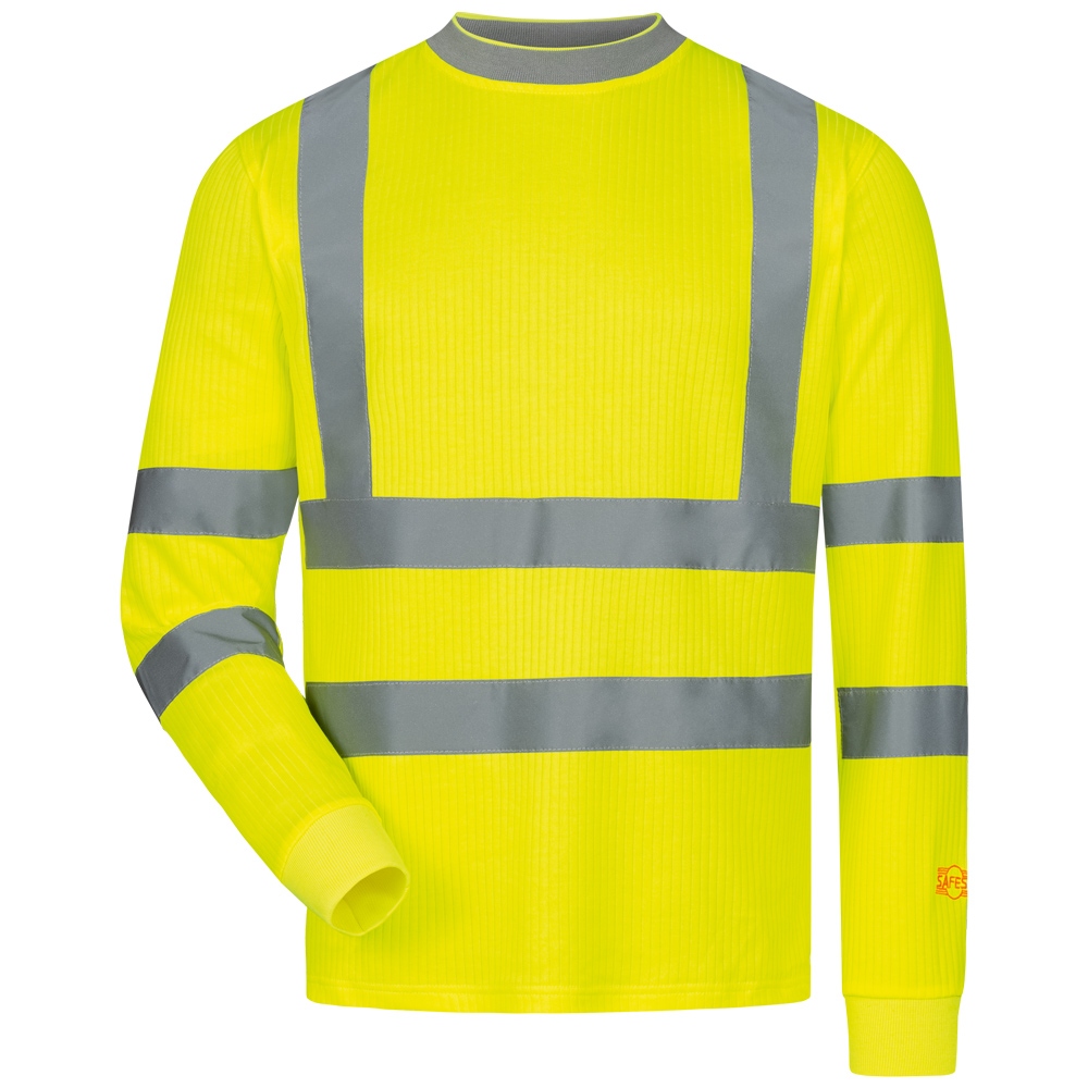 High Visibility Long sleeve T-Shirt yellow S-4XL, Safestyle 22694
