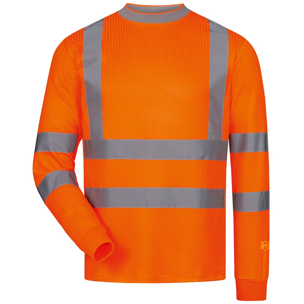 High Visibility Long sleeve T-Shirt orange S-4XL, Safestyle 22695