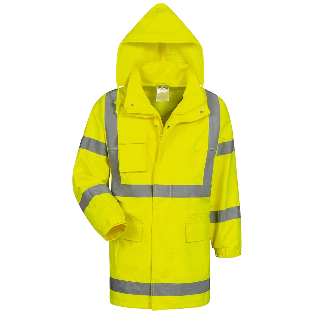 Hi Vis Rain Jacket EN 343 class 3/3 yellow S-3XL, Safestyle 23524