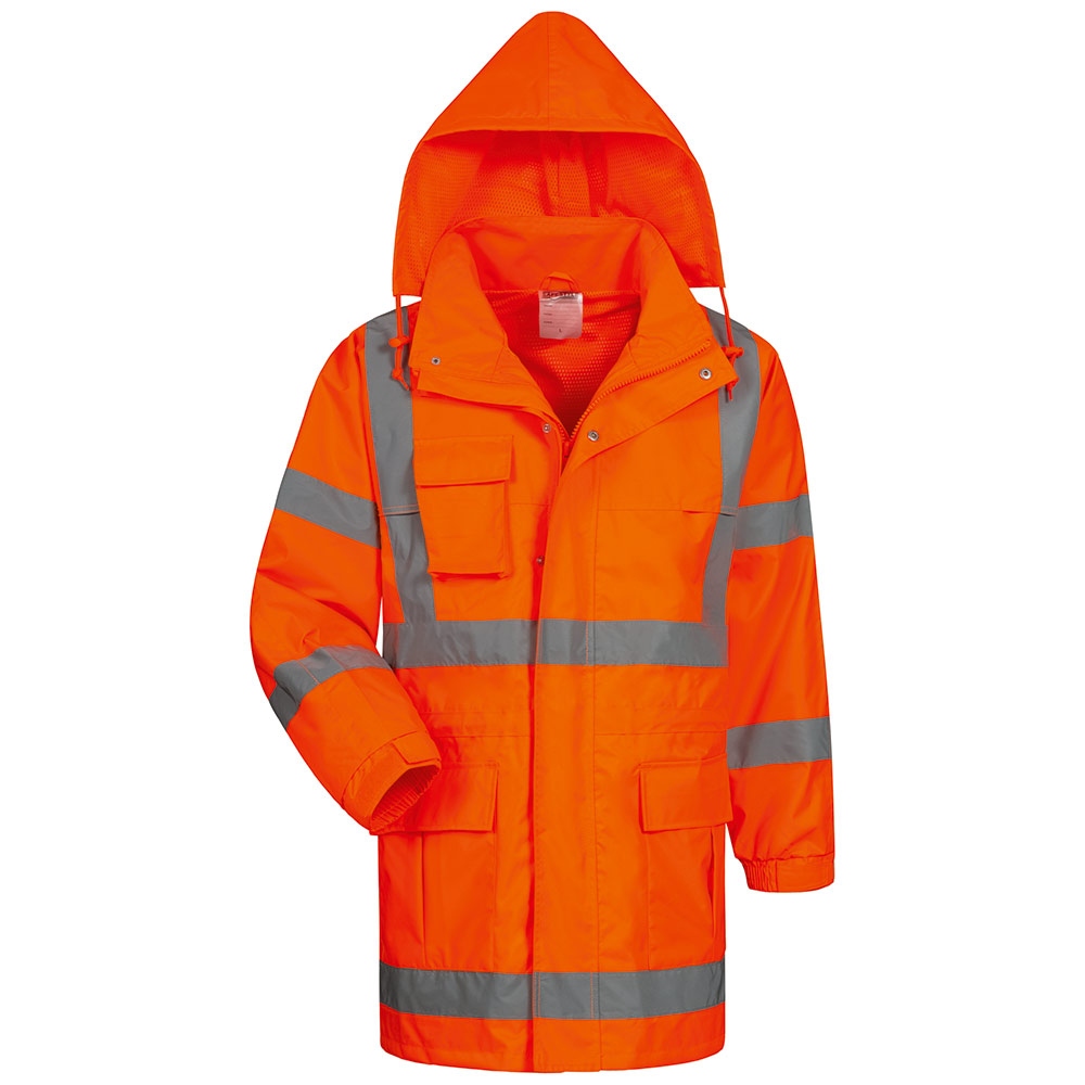 Hi-Visibility Rain Jacket EN 343 class 3/3 orange S-3XL Safestyle 2352