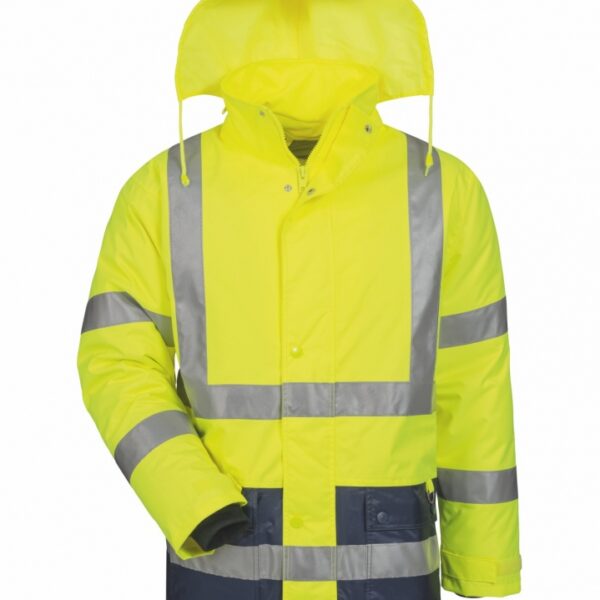 Hi Vis Parka 2-in-1 EN 20471 class 3 yellow/navy S-4XL, Safestyle23528