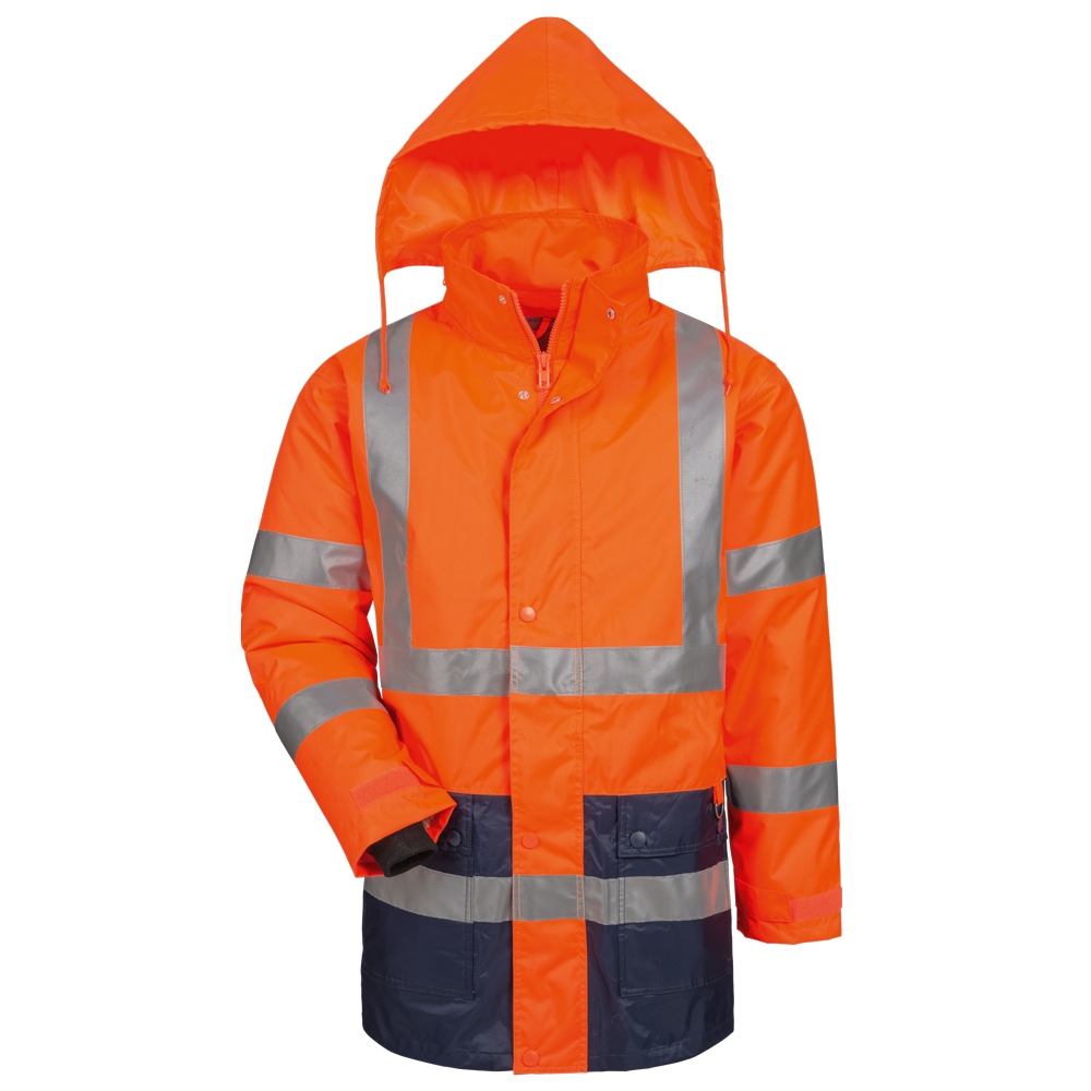 Hi Vis Parka 2-in-1 EN 20471 class 3 orange/navy S-4XL, Safestyle23529
