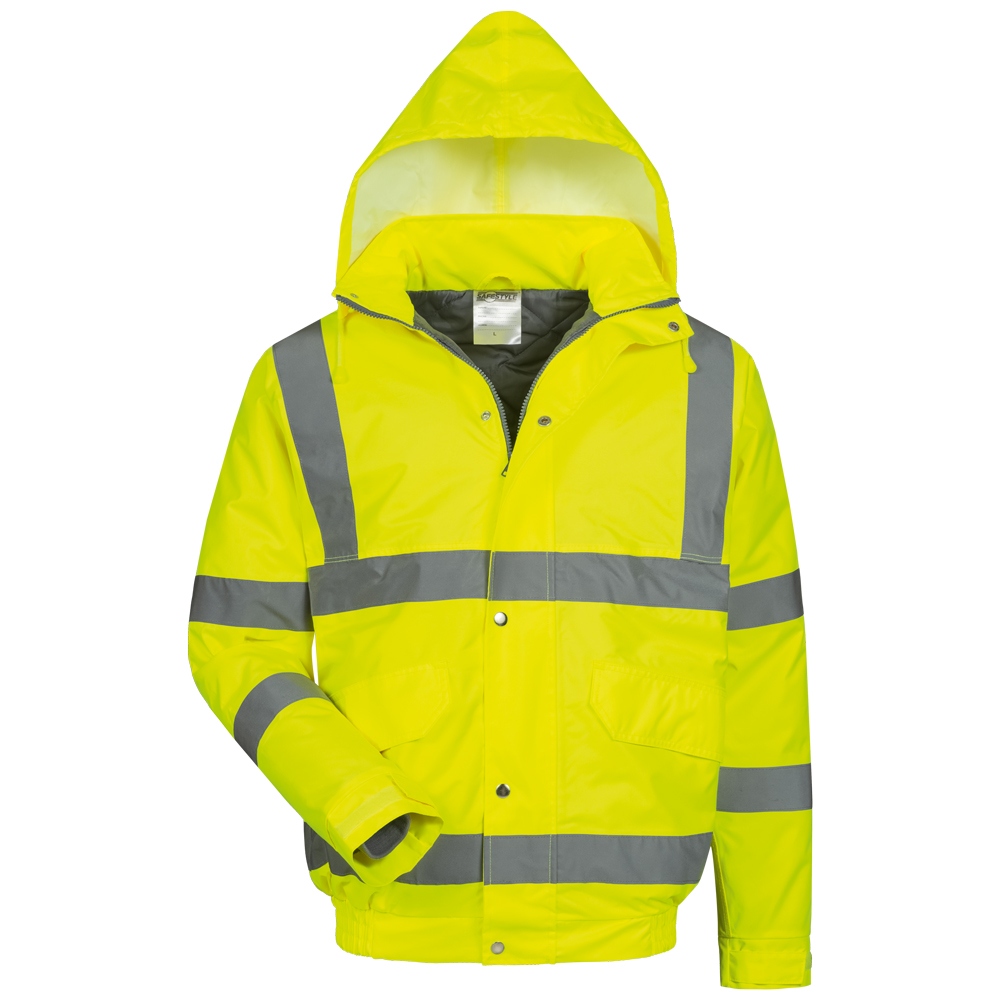 Safestyle 23540 MARTIN High visibility yellow Pilot jacket S-4XL