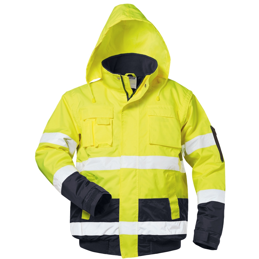 Hi vis bomber jacket & vest bottom navy yellow, Safestyle 23542