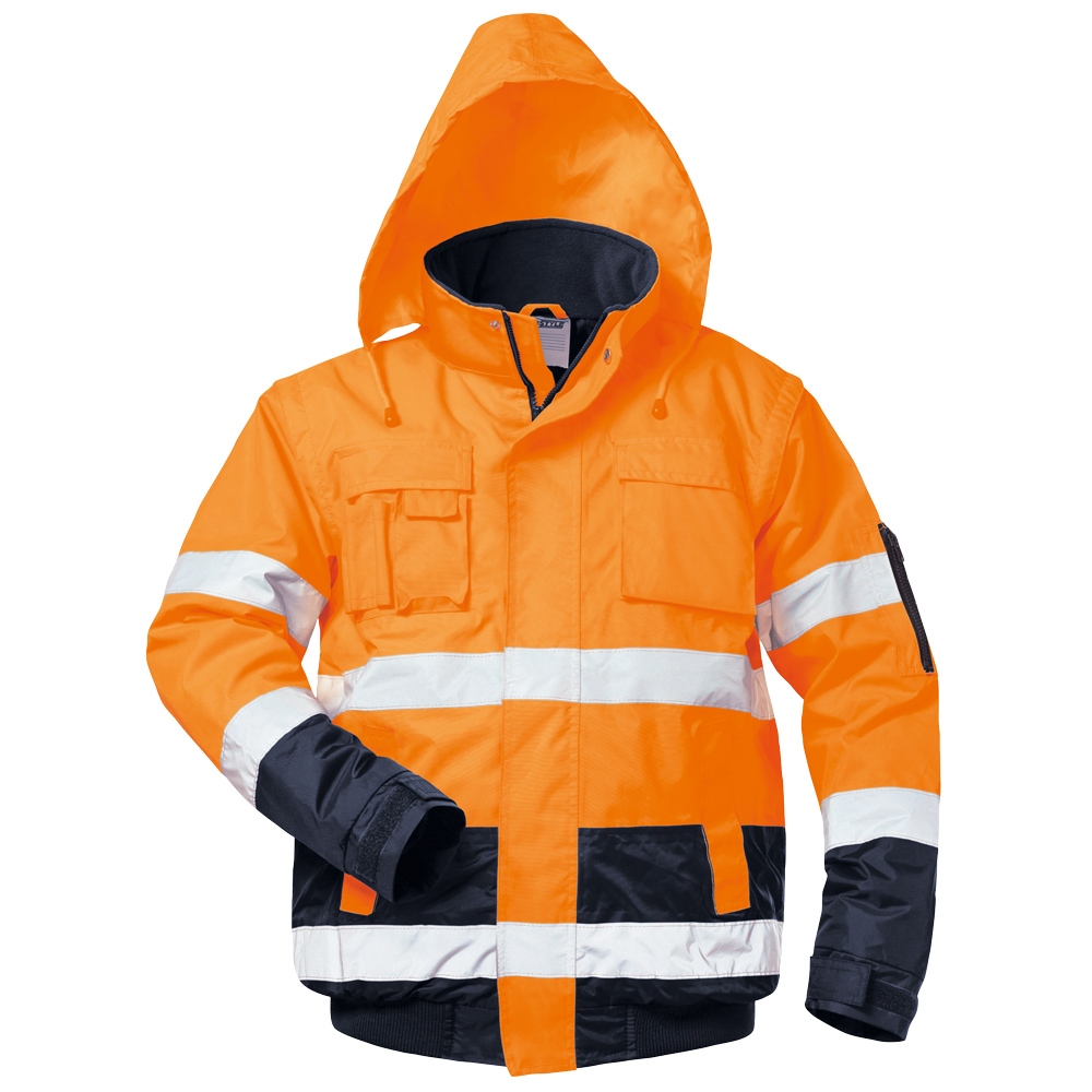 Hi vis bomber jacket & vest bottom navy orange S-3XL, Safestyle 23543