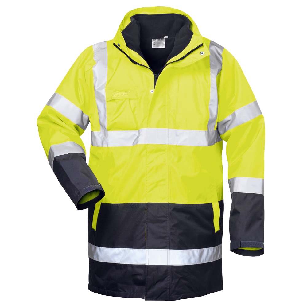High visibility parka 4-in-1 yellow/blue S-4XL, Safestyle 23548
