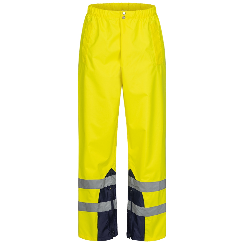 Safestyle 23551 RENZ High visibility rain trousers yellow/marine