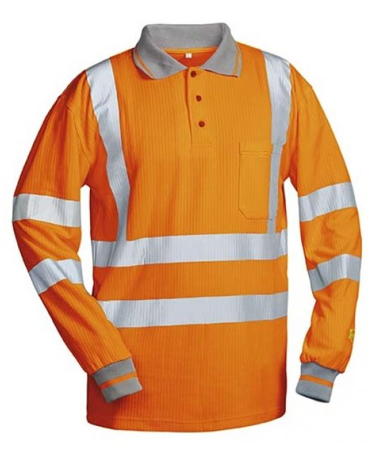 SAFESTYLE® 22675 ANTONIO High-vis long arm T-Shirt orange, Size M