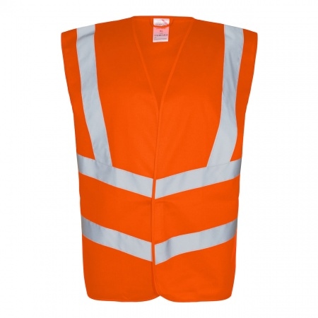 ENGEL Safety Vest High Visibility orange EN 20471 class 2, XS-4XL