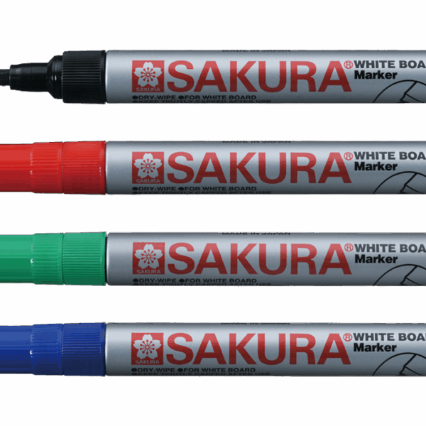 Sakura White Board-Marker with round tip