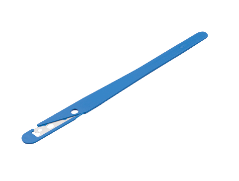 Scaritech DETGR2002 Grignette detectable backer knife blue with blade