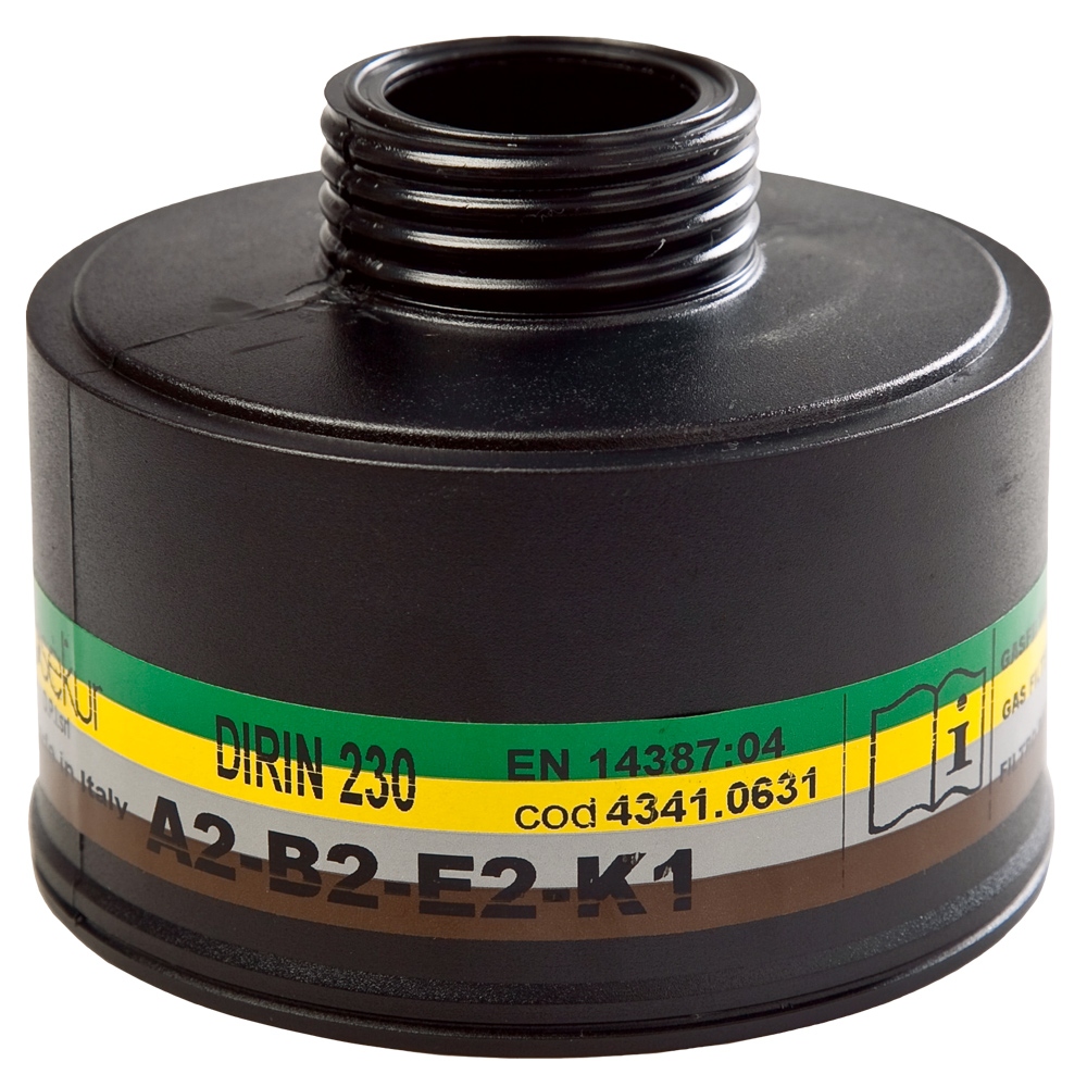 Ekastu DIRIN 230 Gas filter A2B2E2K1 thread connection EN 148-1