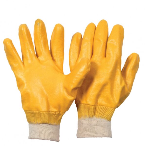 Soleco 1351 Nitrile full coated cotton working gloves CE Cat2 EN388