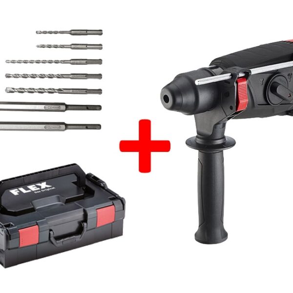 Universal hammer drill Flex 452.327 CHE 2-28 SDS-plus + drill set