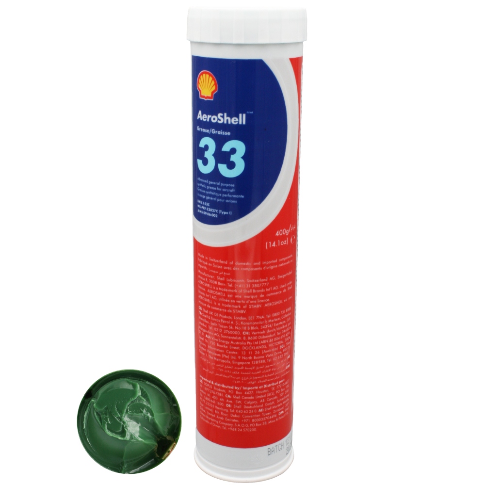 Shell AeroShell Grease 33 Multi purpose airframe grease 400g cartridge