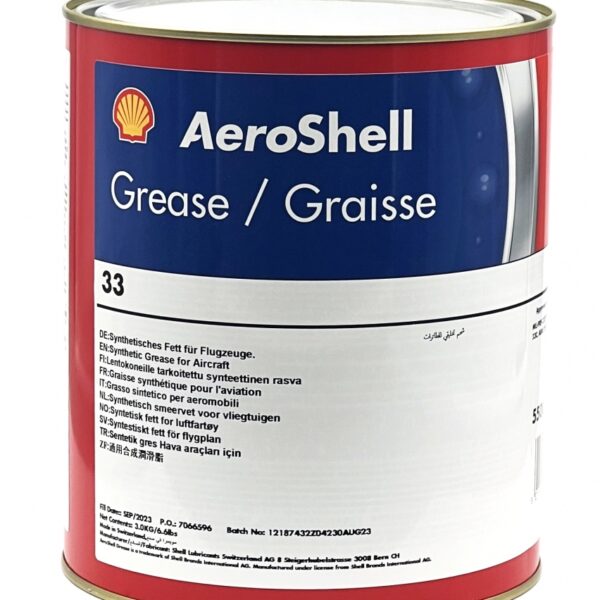 Shell AeroShell Grease 33 Multi purpose airframe grease 3kg can