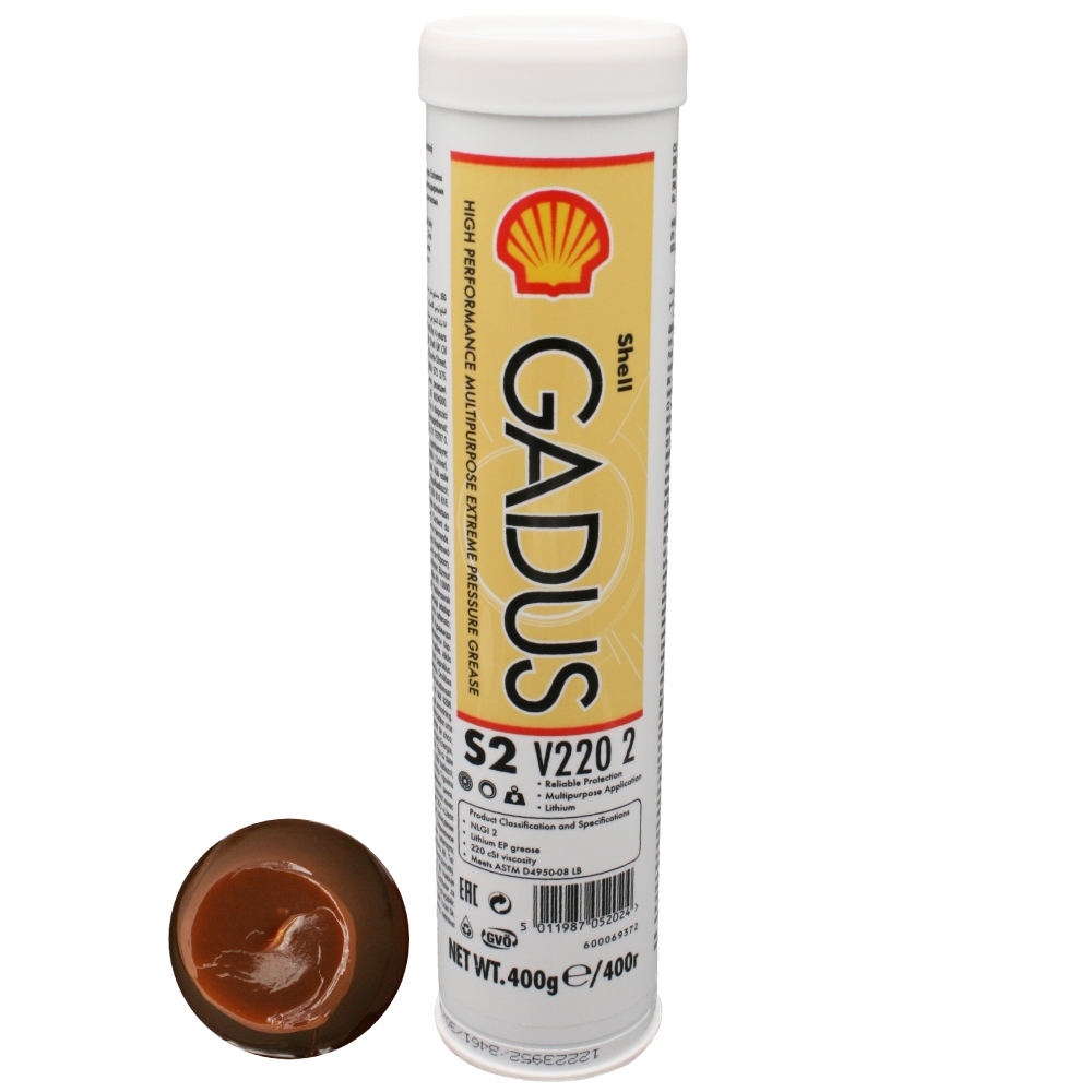 Shell Gadus S2 V220 2 Extreme pressure general purpose grease 400g