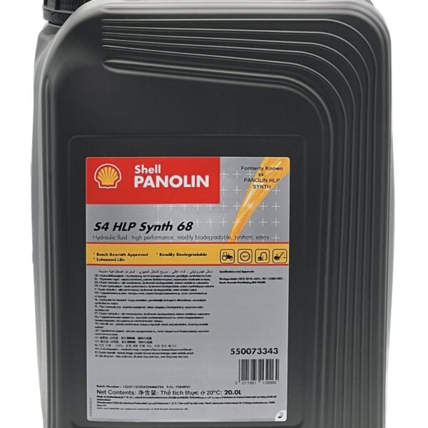 Shell Panolin S4 HLP Synth 68 Hydraulic oil biodegradable HEES 20L