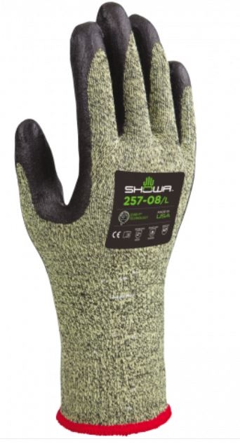 Showa 257 Cut protection gloves nitrile coated level F