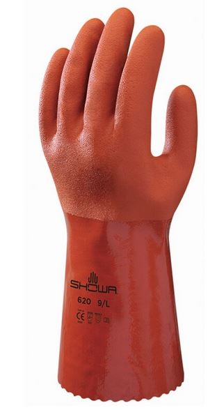 Showa 620 PVC chemical protection gloves red 320mm type C