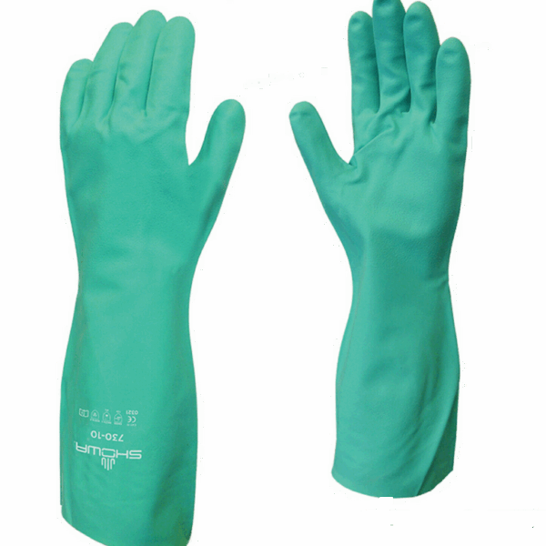 Showa 730 NITRI-SOLVE Nitrile safety gloves 7-11