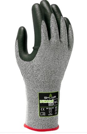 Showa DURACoil 386 Cut protection gloves nitrile coated level C