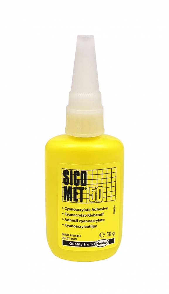Sicomet 50 Cyanacrylate instant adhesive high strength clear 50g