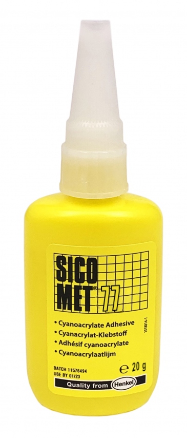 Sicomet 77 Cyanacrylate instant adhesive high strength clear 20g