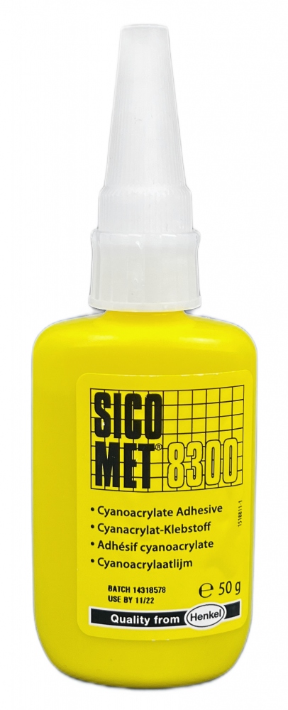 Sicomet 8300 Cyanacrylate instant adhesive high strength clear 50g