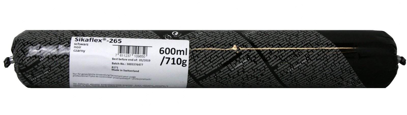 Sikaflex 265 Glass and windscreen adhesive black 600ml