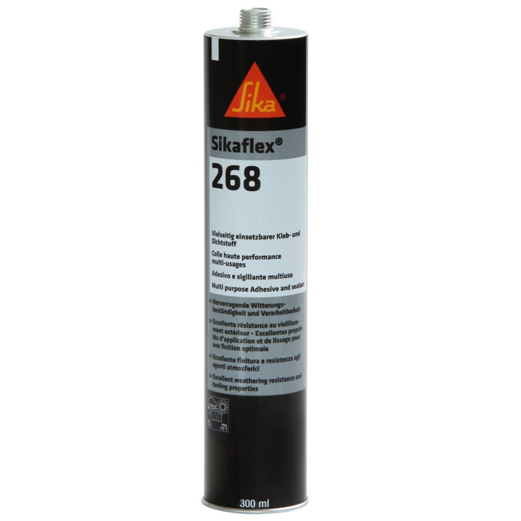 Sikaflex 268 Special assembly & glazing adhesive black 300ml cartridge