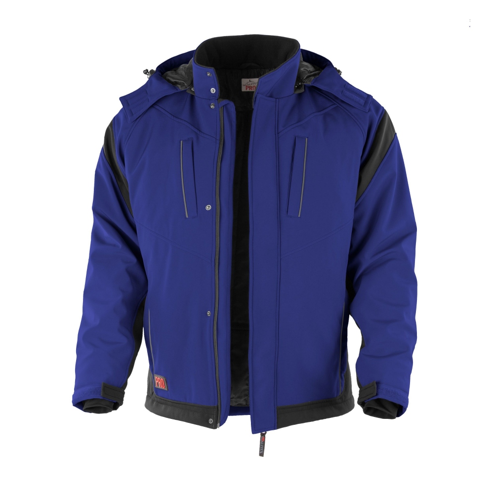 Qualitex PRO 20104 Softshell winter jacket blue-black