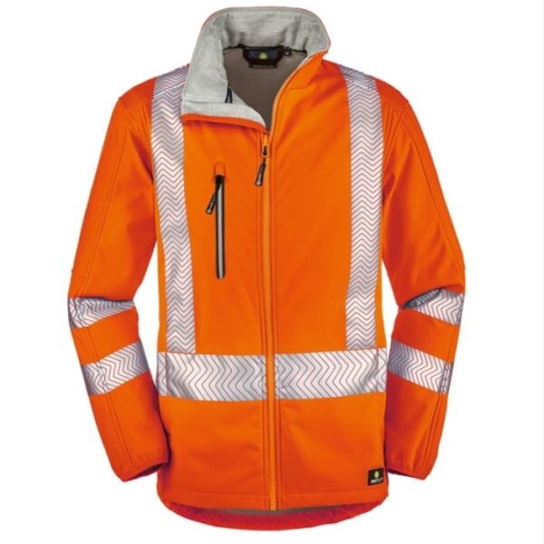 High Visibility Softshell Jacket EN 20471 orange XS-6XL, 4Protect 3472
