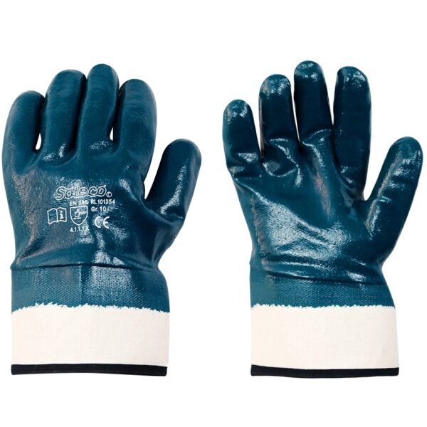 Soleco 101354 fully coated nitrile protective gloves CAT 2
