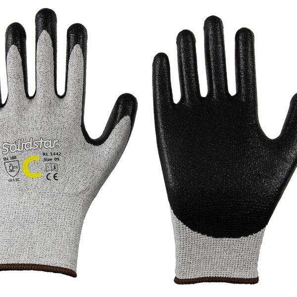 Solidstar RL 1442 Cut resistant safety gloves nitrile-coated level C