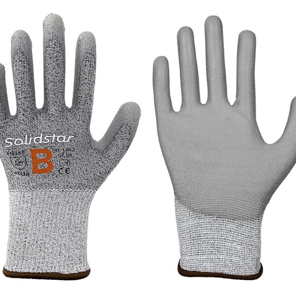 Solidstar 1662 coated cut resistant gloves, seamless level B, 6-11