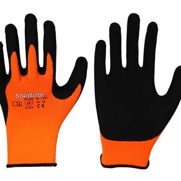 Solidstar 1451 Fine knit gloves with microfoam latex coating