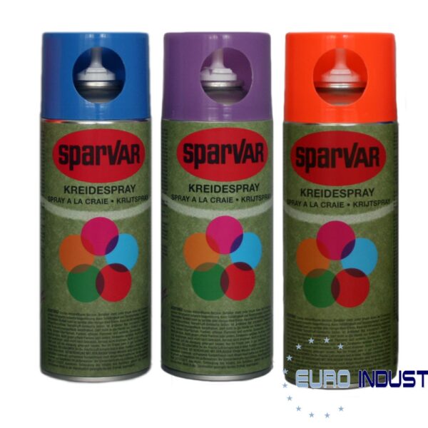 Sparvar chalk spray for temporary marking 400 ml - Vertical Nozzle