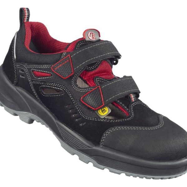 Stabilus 5224A EMIL AIR XB Safety sandal ESD S1 black/red