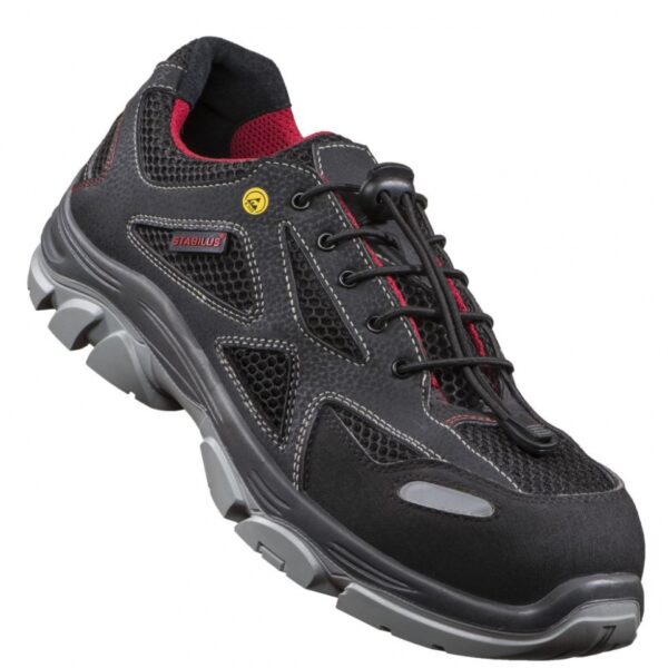 Stabilus 6130A NEXT GENERATION Safety derby ESD S1 black/red