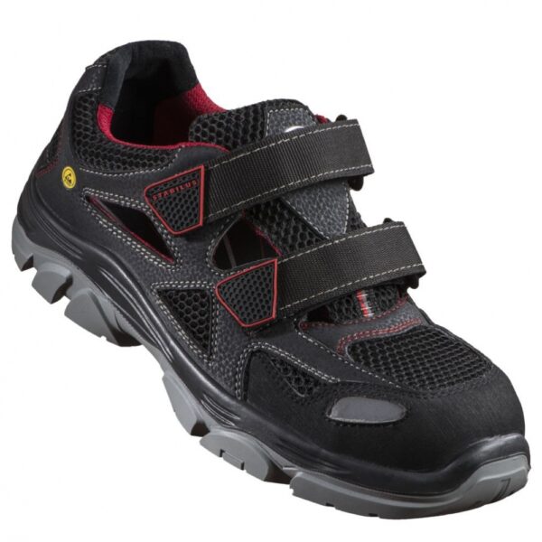 Stabilus 6134A NEXT GENERATION Safety Sandales ESD S1 black/red