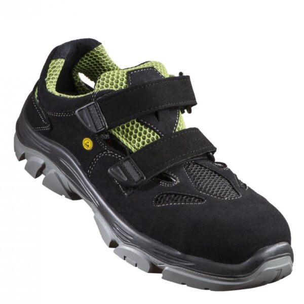 Stabilus 6410AL NEXT GENERATION Safety Sandales ESD S1P black/green