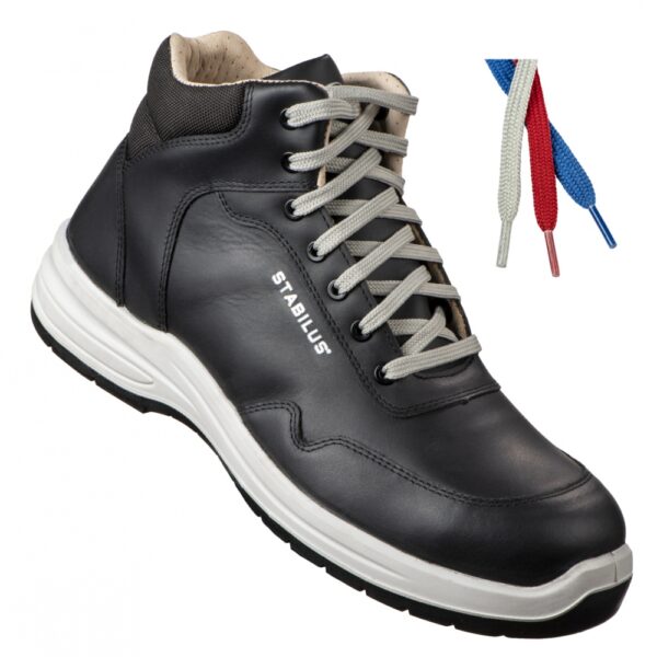 Stabilus 73350 JORDEN MID CROSS Leather safety shoes black S3 SRC