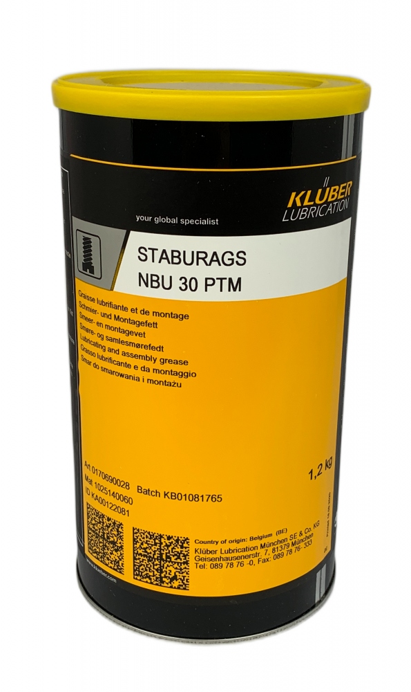 Klüber STABURAGS NBU 30 PTM Lubricating grease 1.2kg can