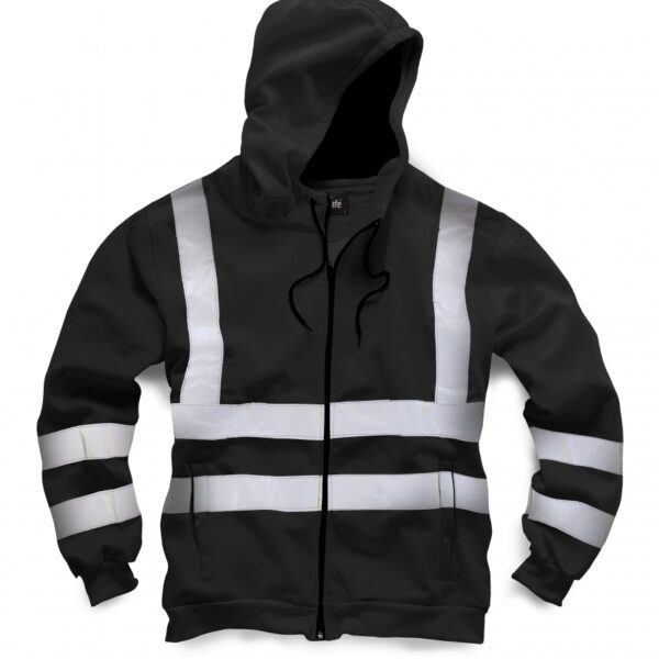 Standsafe HV008 Security hooded sweatshirt jacket black