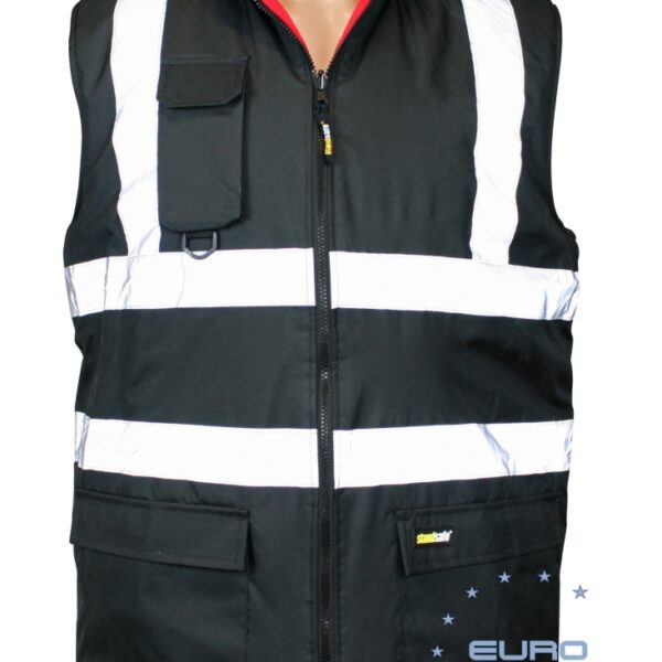 Standsafe HV010 Security fleece bodywarmer reversible black