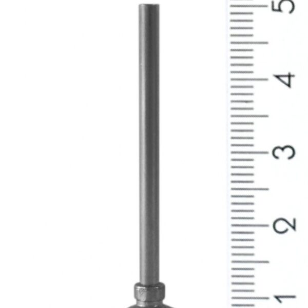 Stainless steel nozzle for torque sealant gun cartridge 5cm Ø2.3mm